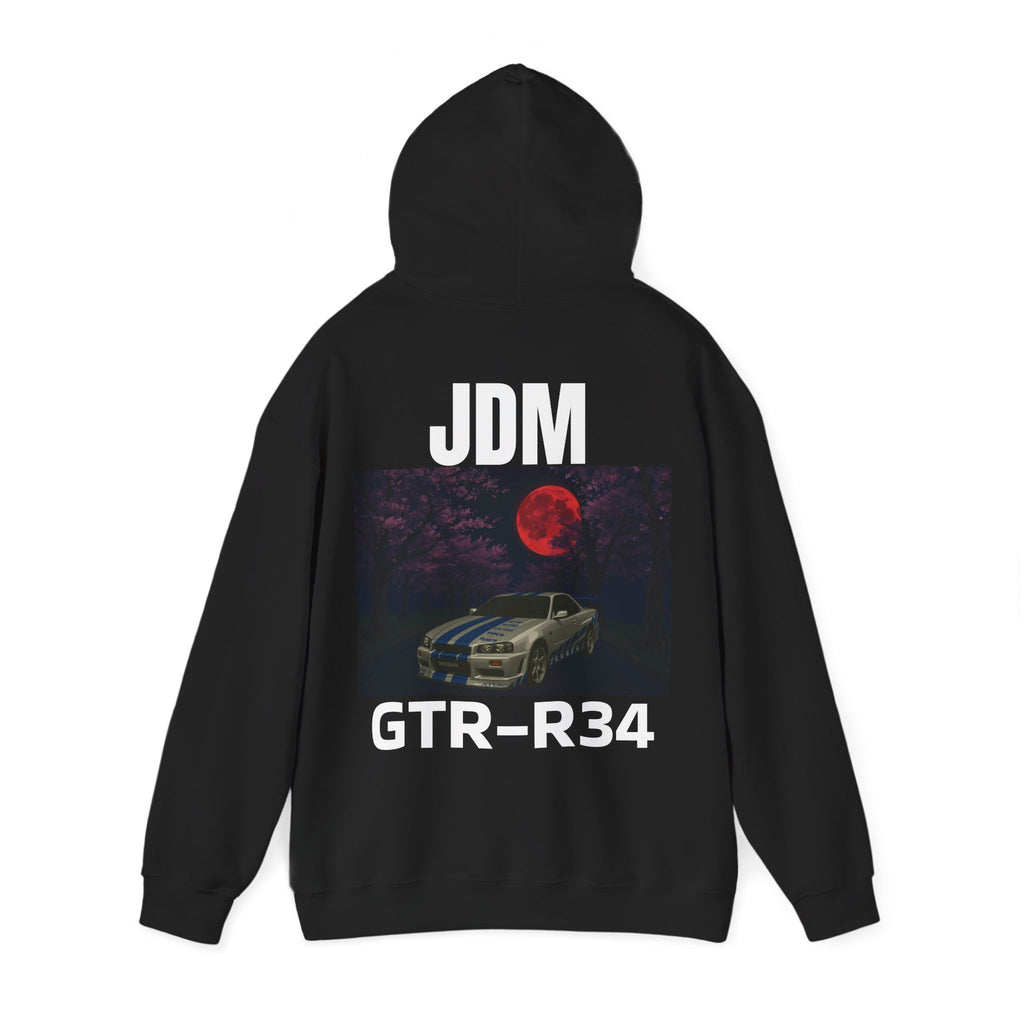 The RED_JDM GTR_R34 hoodie