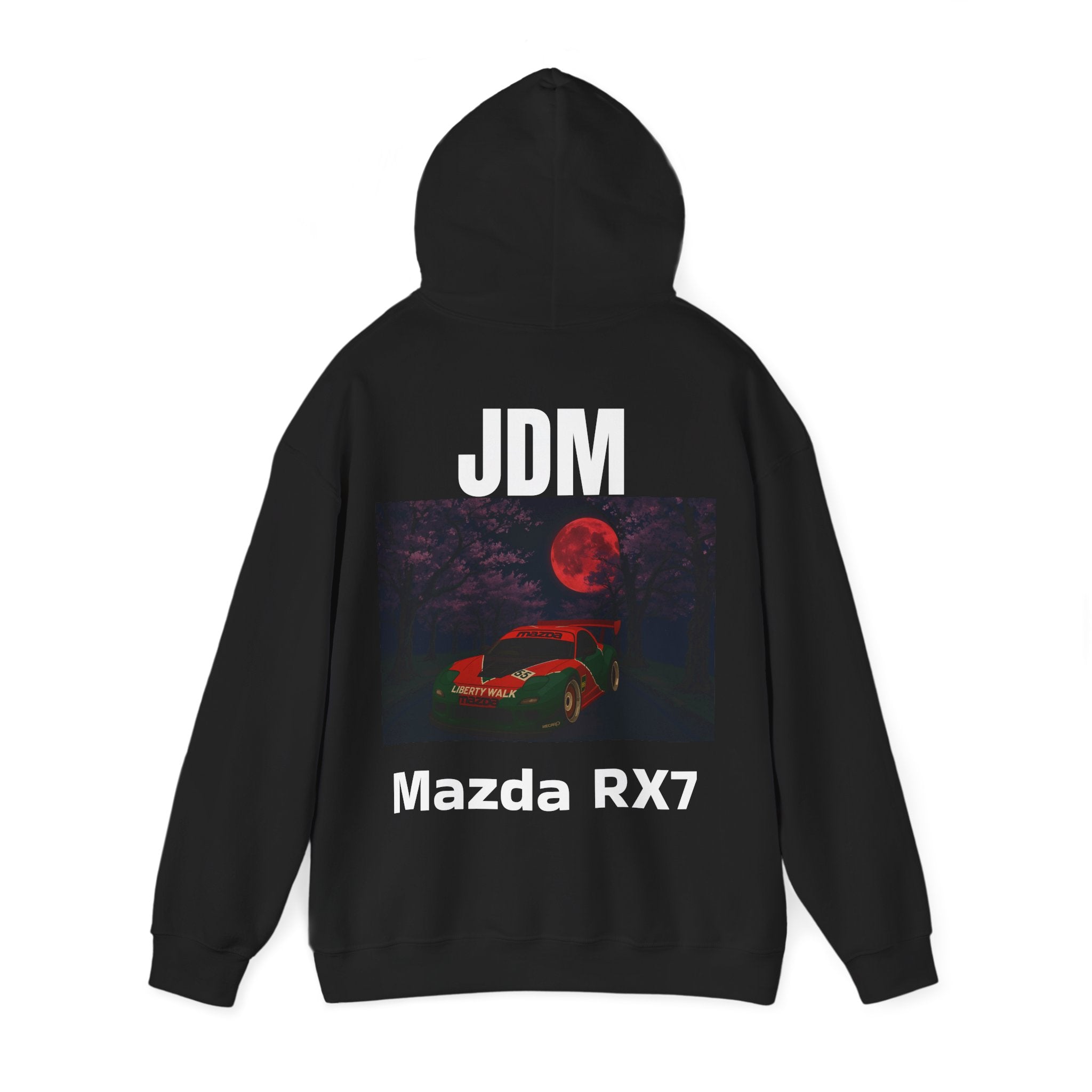 The RED_JDM Mazda RX7 hoodie