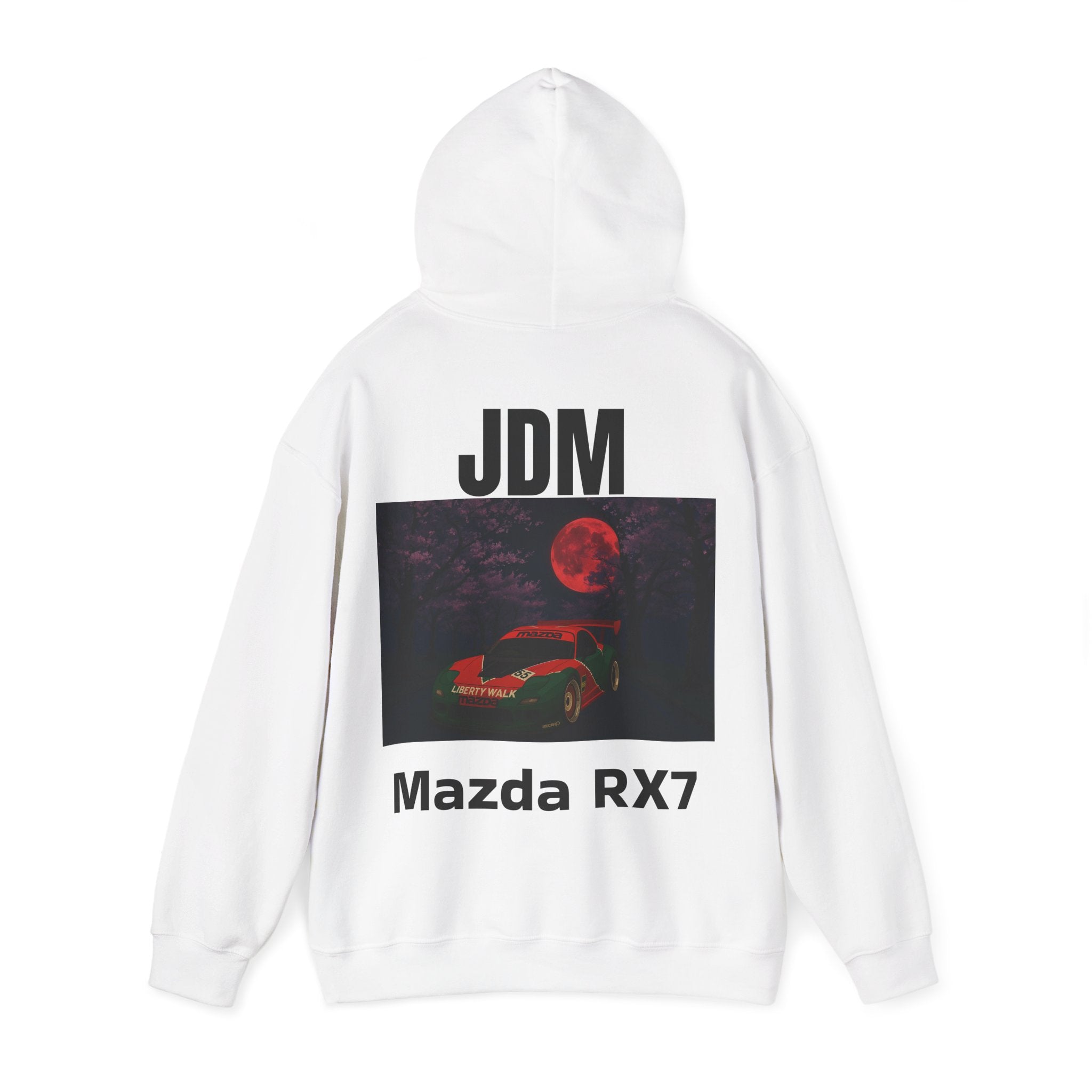 The RED_JDM Mazda RX7 hoodie