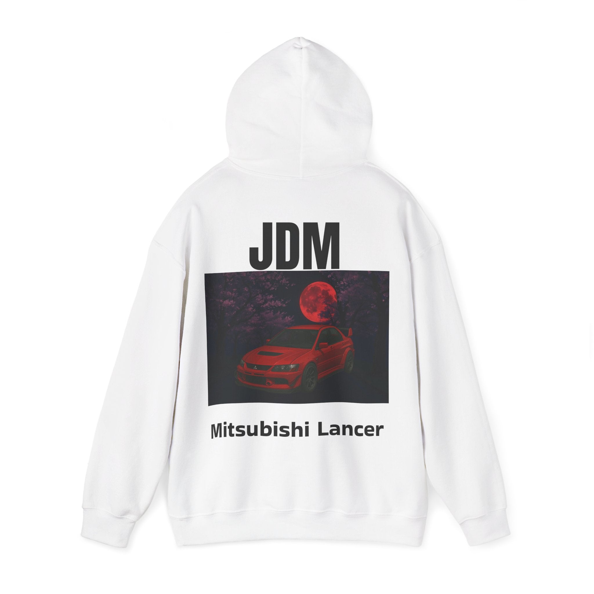 The RED_JDM Mitsubishi Lancer hoodie