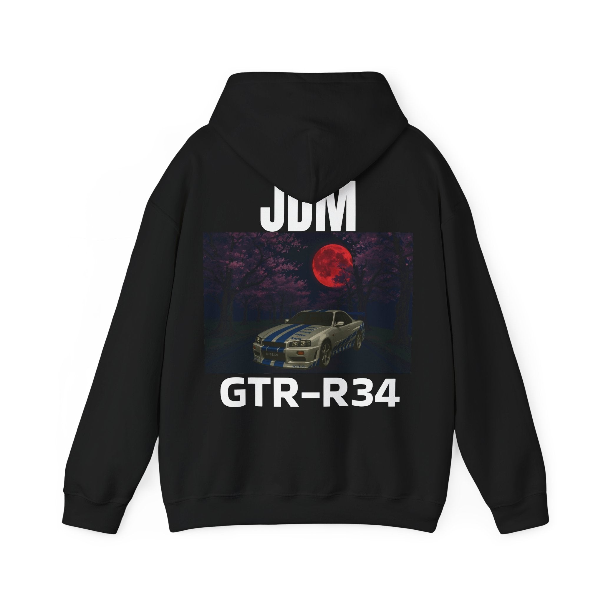 The RED_JDM GTR_R34 hoodie