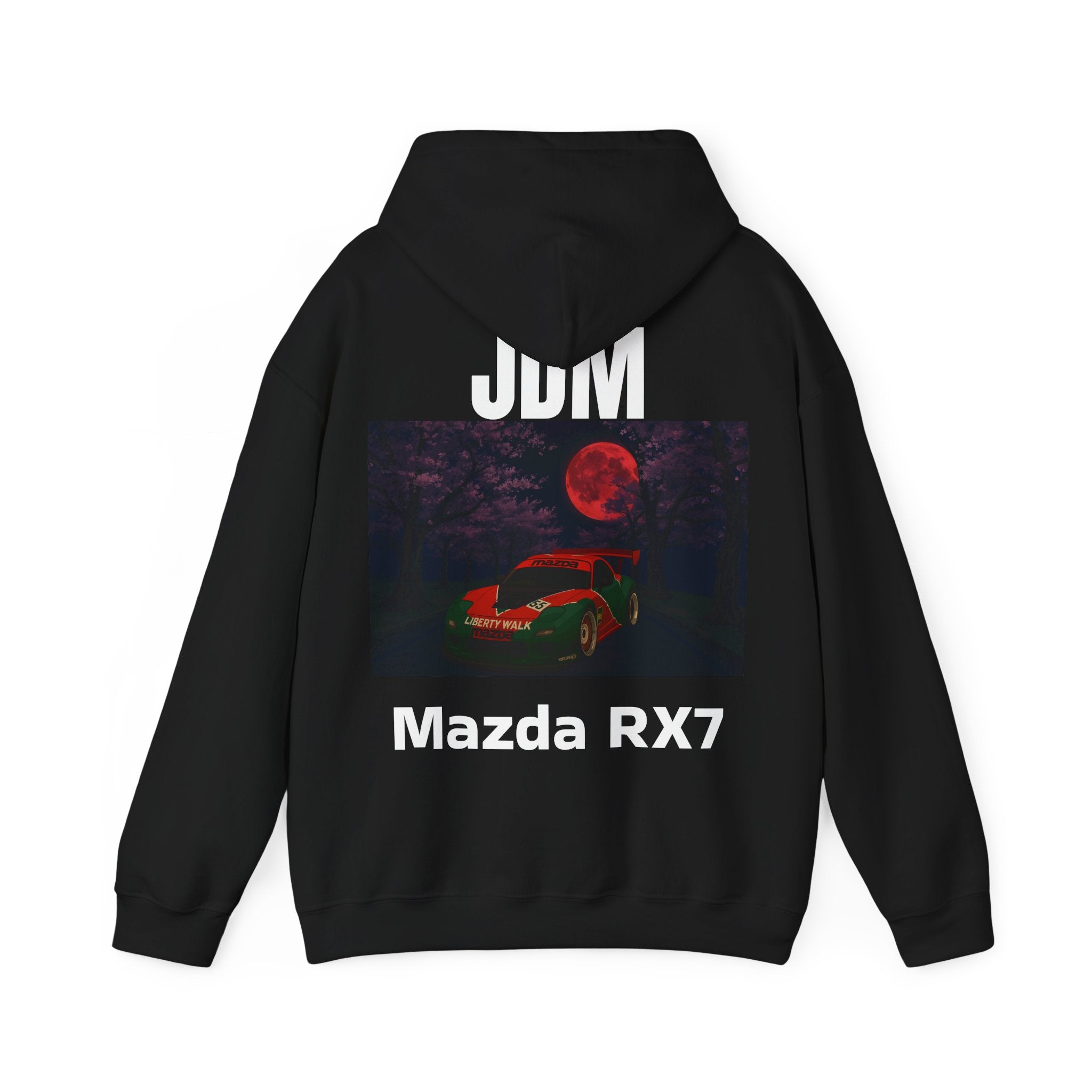 The RED_JDM Mazda RX7 hoodie
