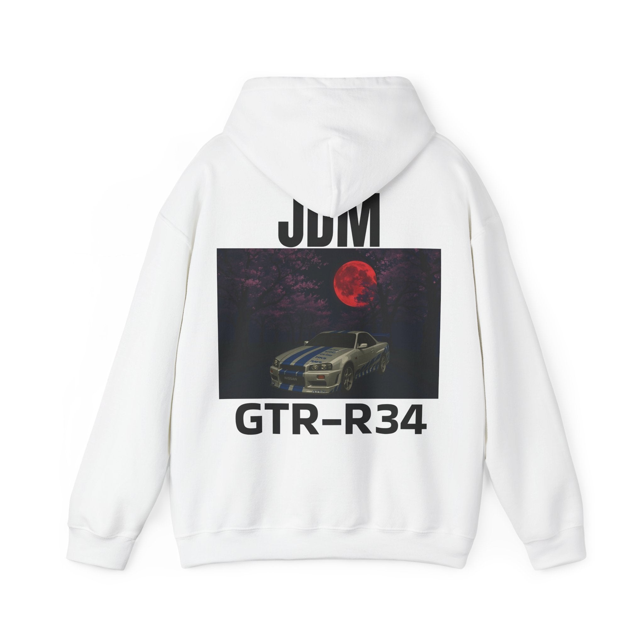 The RED_JDM GTR_R34 hoodie