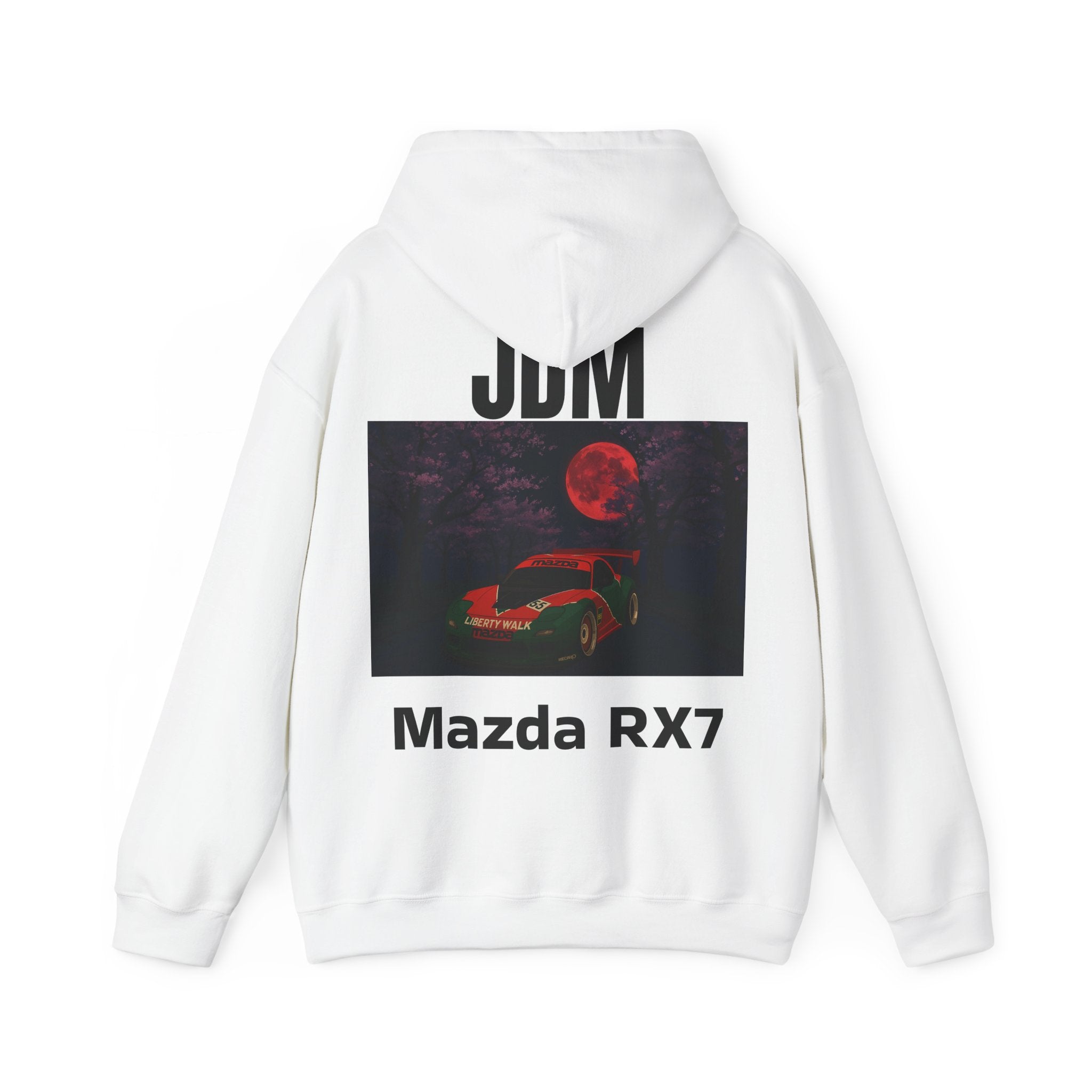 The RED_JDM Mazda RX7 hoodie