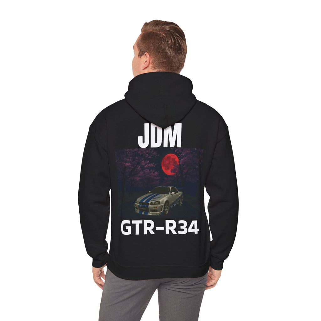 The RED_JDM GTR_R34 hoodie