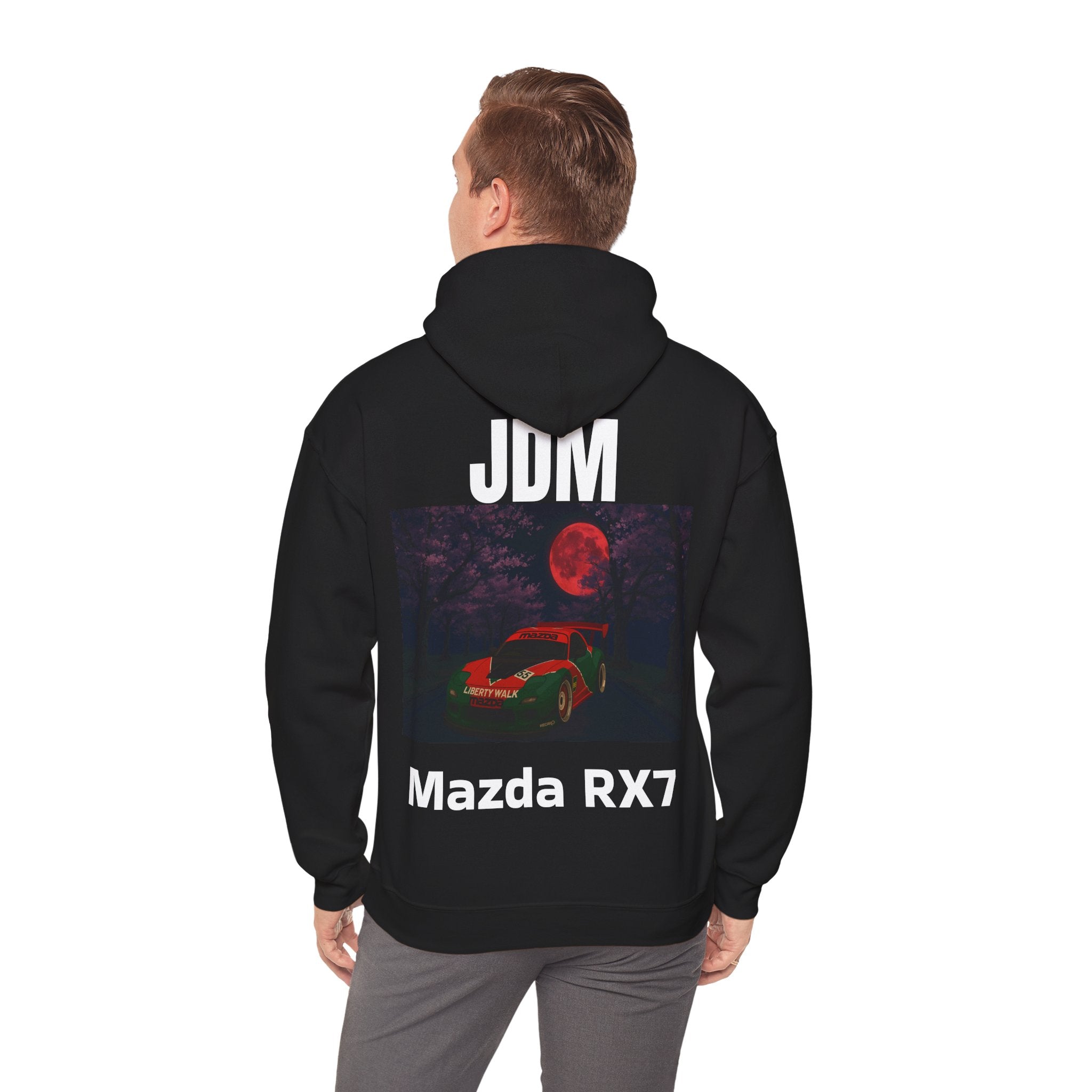 The RED_JDM Mazda RX7 hoodie