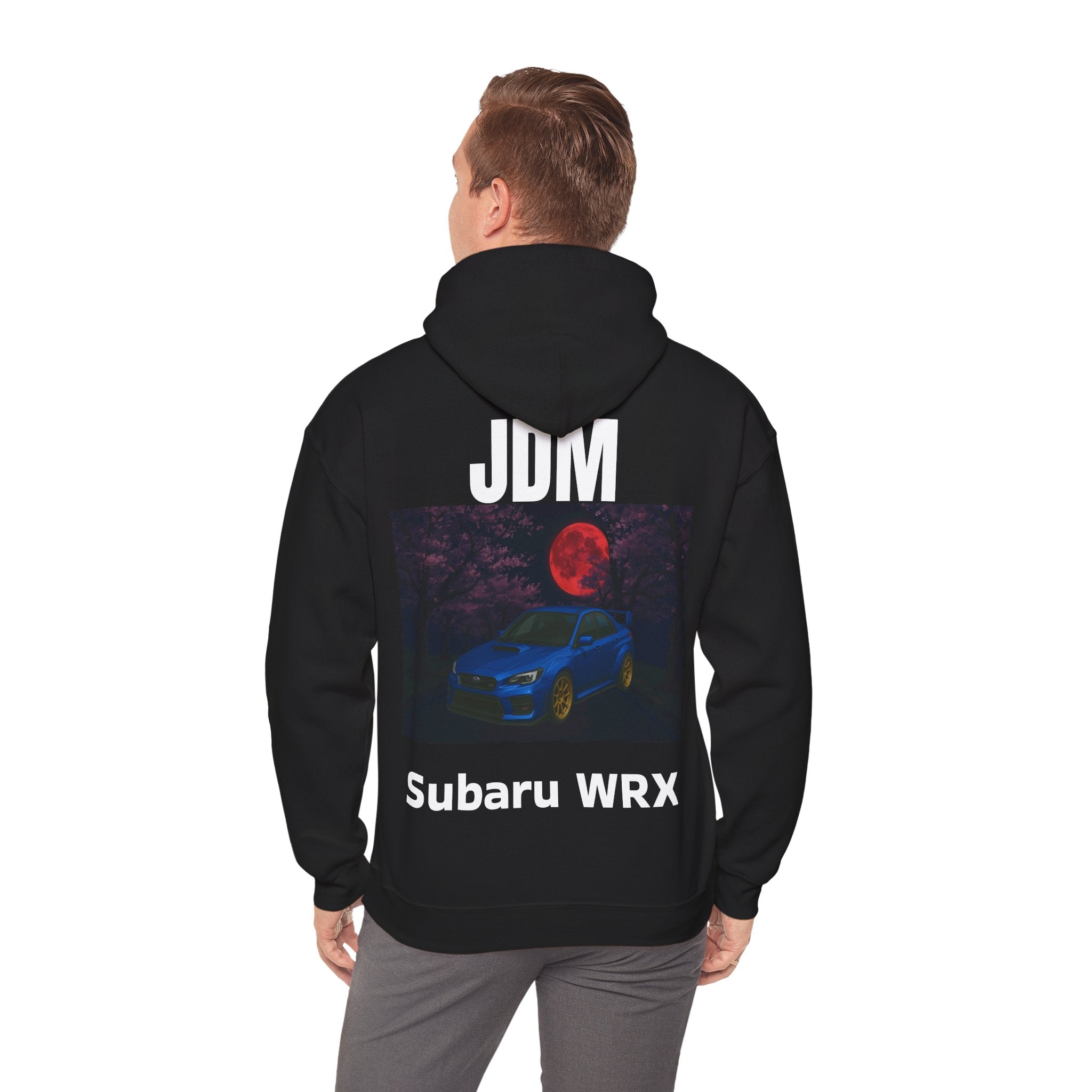The RED_JDM Subaru WRX hoodie