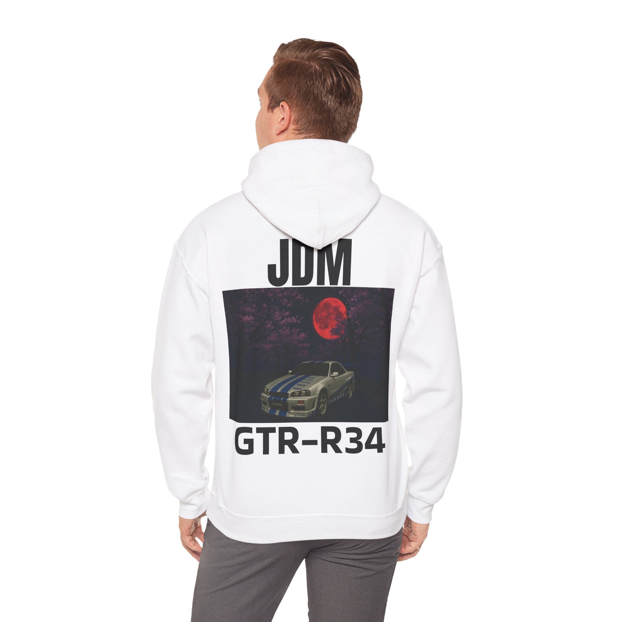 The RED_JDM GTR_R34 hoodie